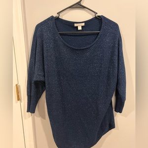 Sparkly soft blue sweater